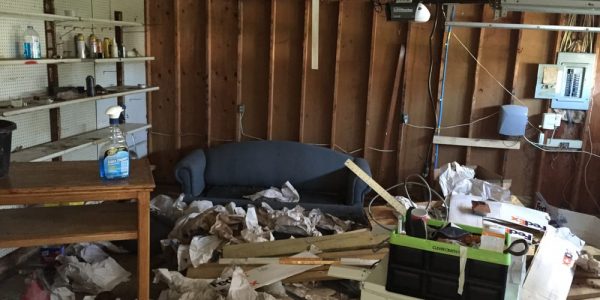 A room full of junk