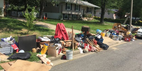 A street full of junk