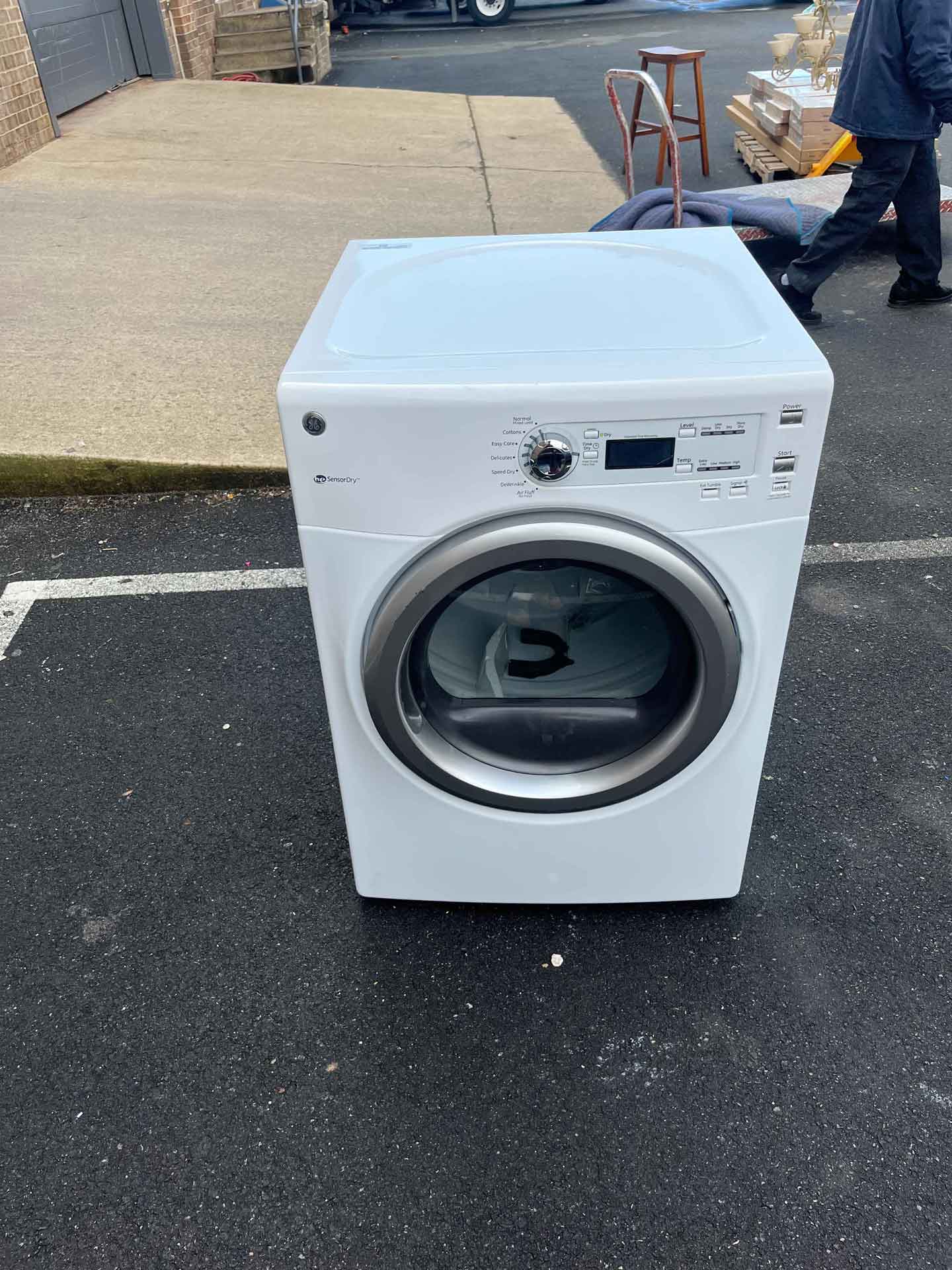 washing machine ready for removal by Junk Daddy